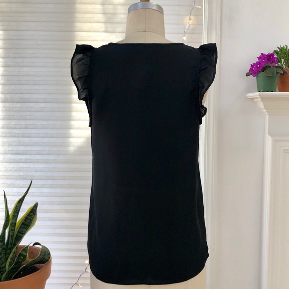 J. CREW ❤️❤️❤️ Sleeveless Ruffle Top - Picture 4 of 5